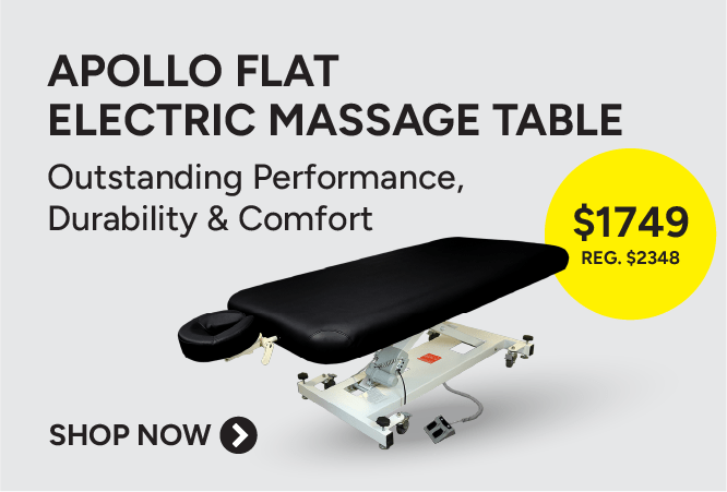 Apollo Flat Electric Massage Table On Sale