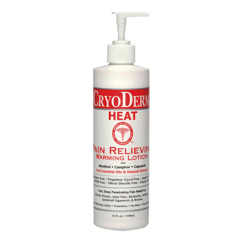 CryoDerm Heat Pain Relieving Warming Lotion 16 Oz Lotion