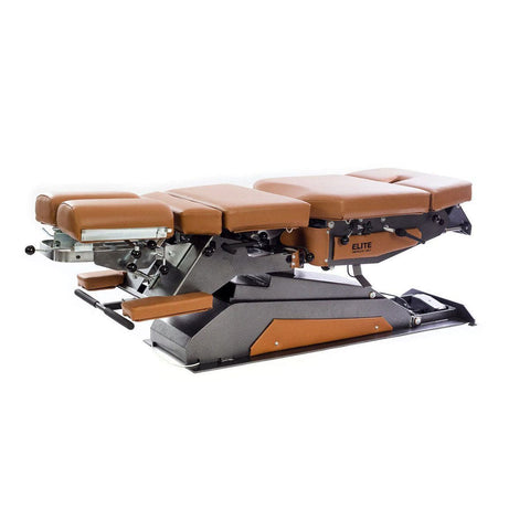 Elite HILO-FLEX manual flexion chiropractic table High low manual flexion chiropractic table Chiropractic table with axial rotation Manual flexion table with removable control handle
21 inch chiropractic treatment table with drops