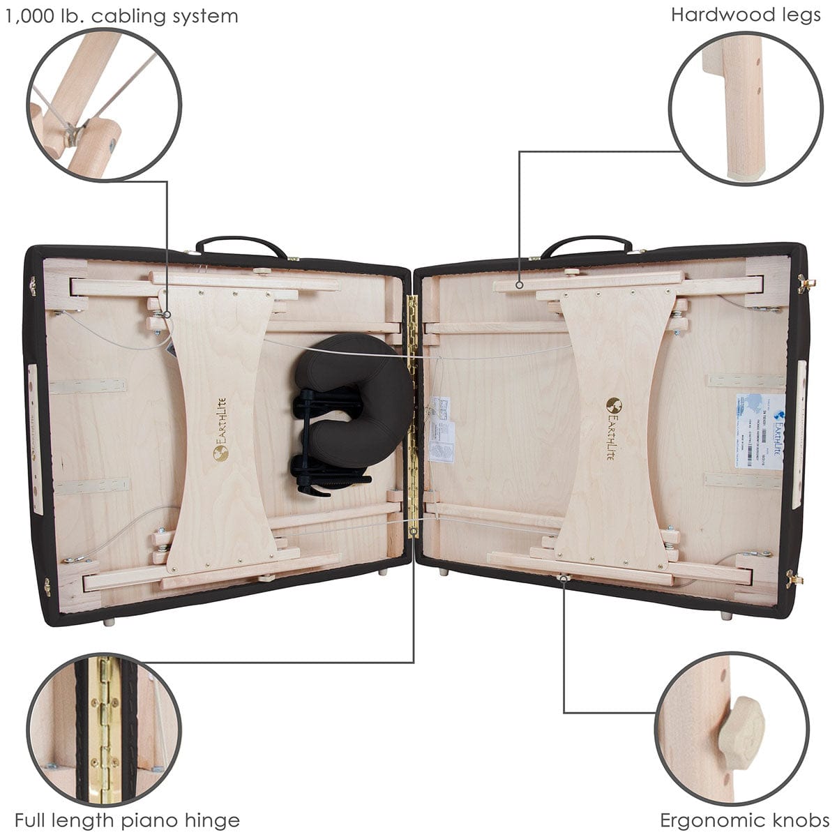 Earthlite Harmony DX Portable Massage Table Package