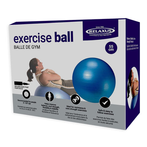 Blue Anti-Burst Exercise Ball (55-65cm)