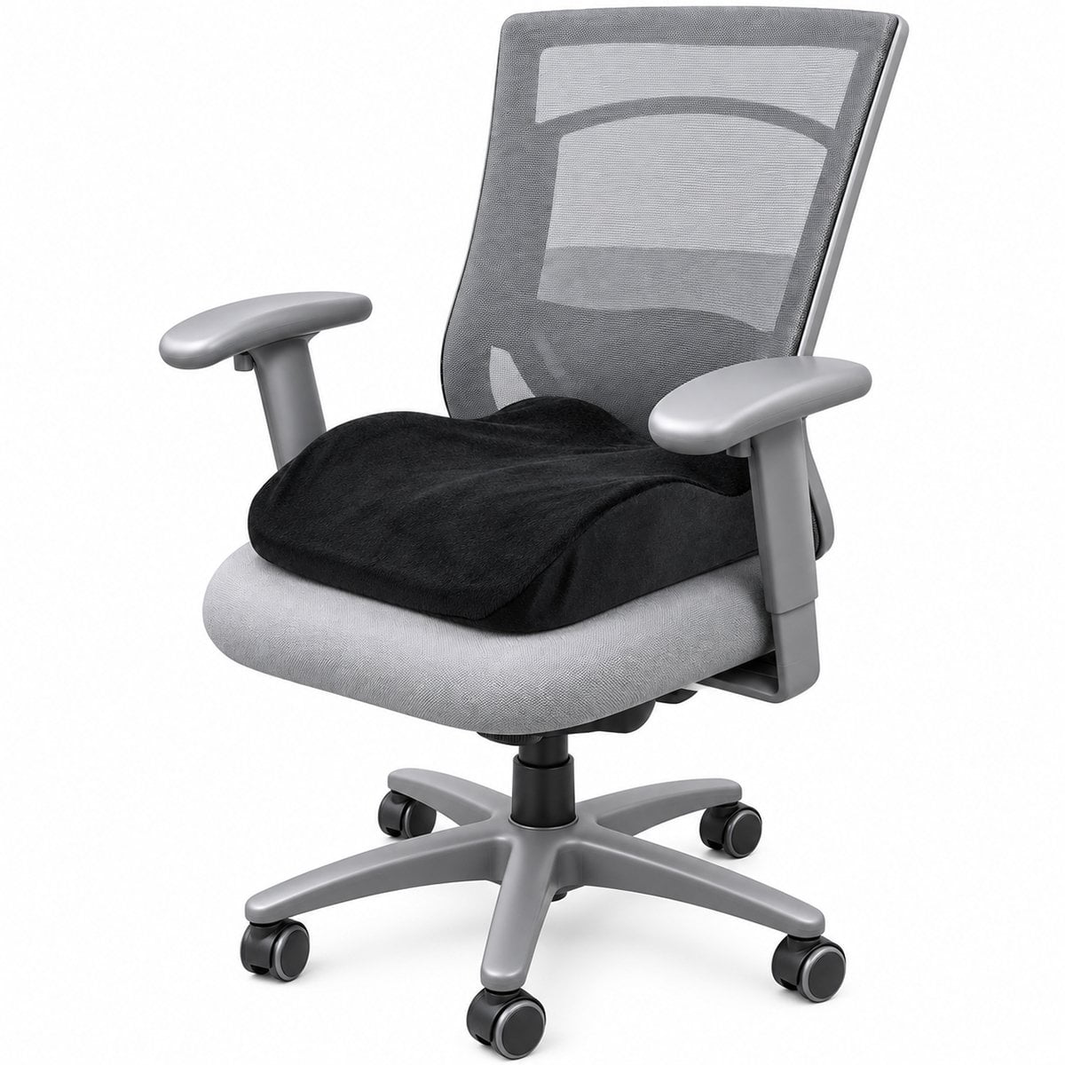Orthopedic back and seat support cushion Memory foam lumbar support cushion Contoured back and seat support for chair High-density memory foam support cushion Orthopedic seat support with adjustable strap Polyester-covered memory foam lumbar cushion Back and tailbone support cushion Contoured memory foam chair support