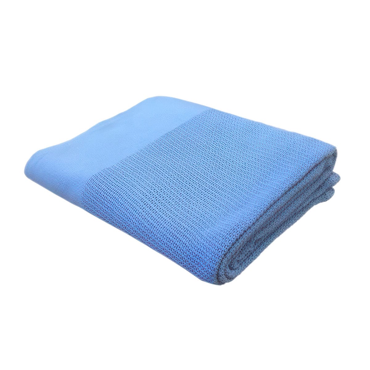Blue Cotton Weave Massage Table Blanket 72" x 90"