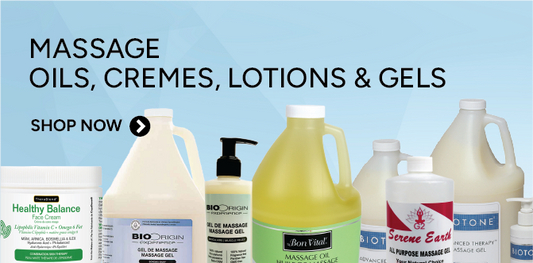 Massage Oils, Cremes, Lotions & Gels Canada