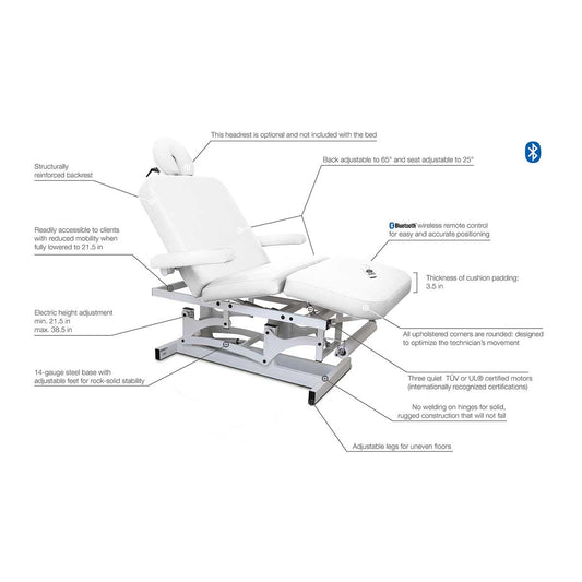 Silhouet-Tone LUGUNA MIST White Spa Electric Table