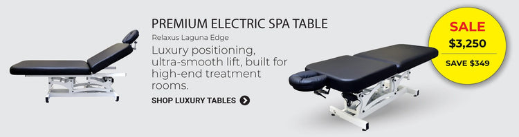 Relaxus LAGUNA EDGE Electric Tilt Massage Table Package