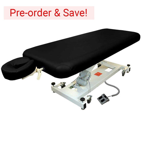 Pre-Order & Pay Deposit Deal - Black Apollo Flat Electric Massage Table