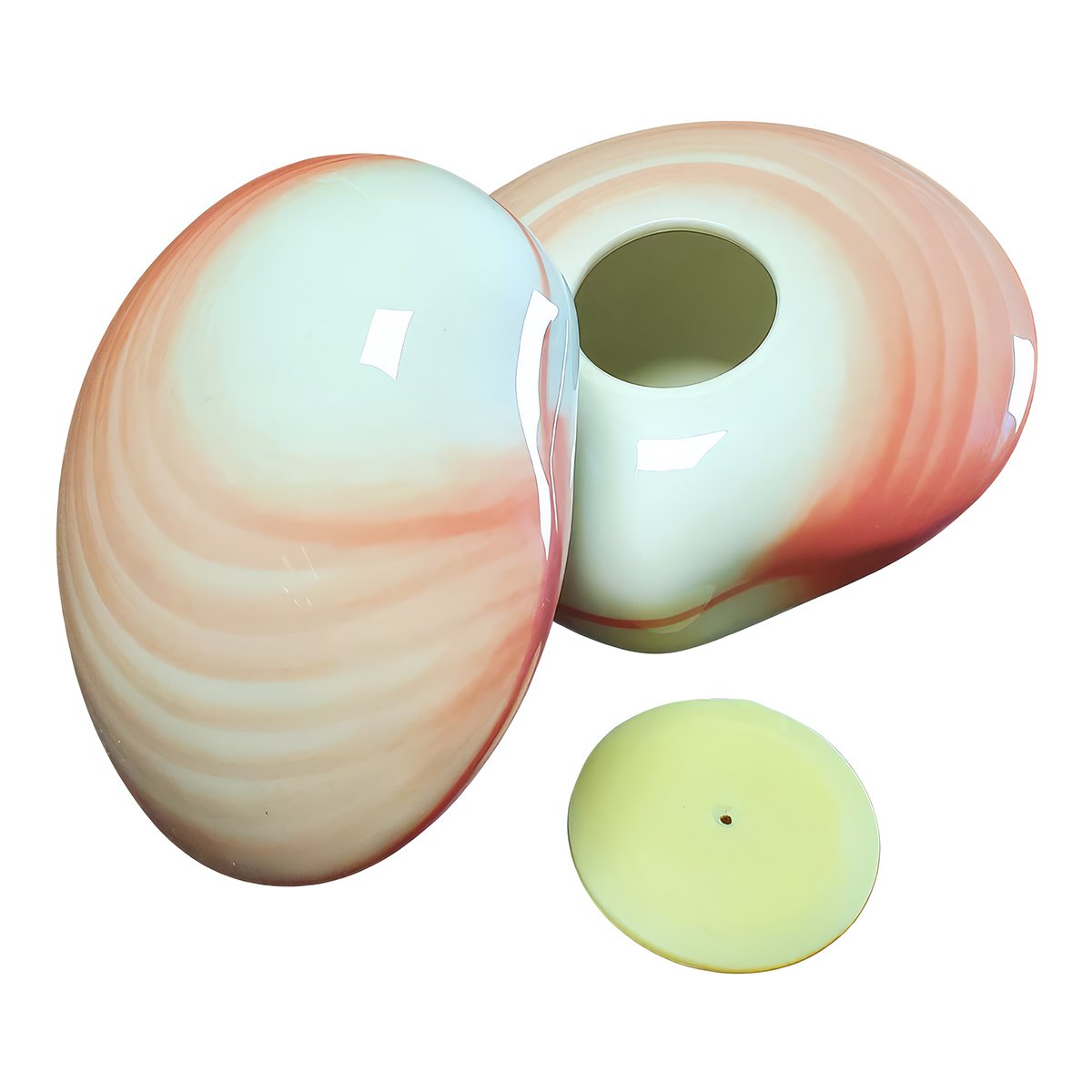 ThermaBliss Ceramic Codacia Shells 2-Pack Hand-painted ceramic massage shells Thermal ceramic massage shells for spa treatments Non-porous ceramic massage shells Warm and chilled therapy ceramic shells Professional thermabliss ceramic massage tools