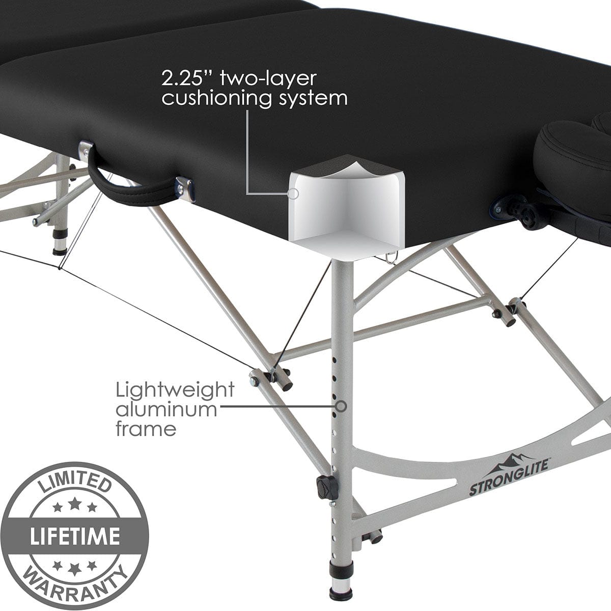Stronglite Versalite Pro Aluminum Portable Massage Table Package