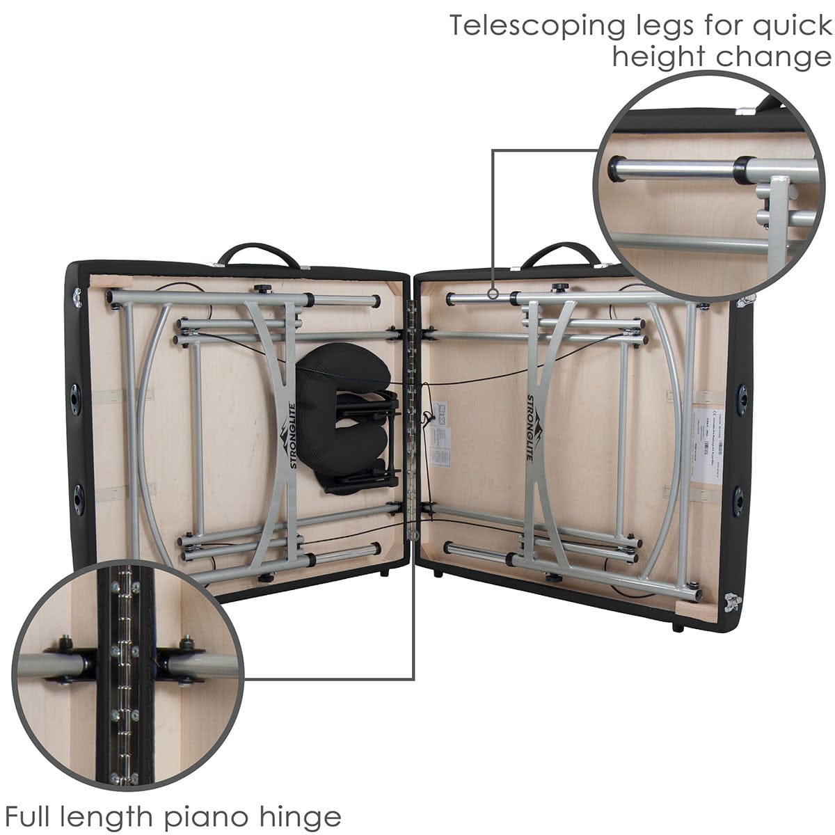 Stronglite Versalite Pro Aluminum Portable Massage Table Package