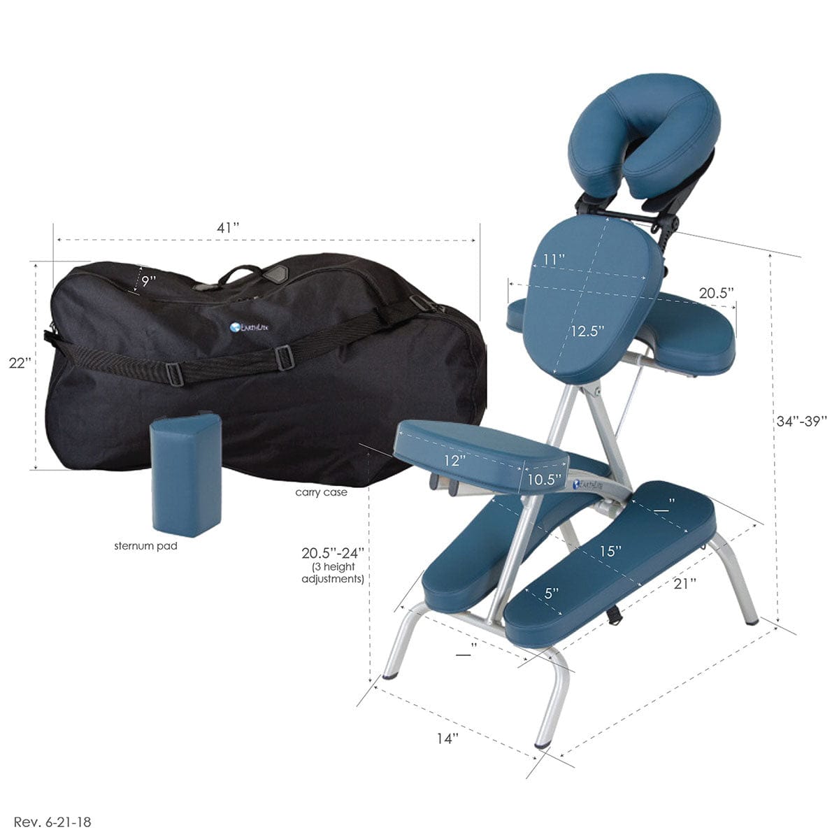 Earthlite Vortex™ Portable Massage Chair Package