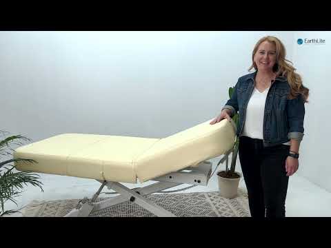 Earthlite ELLORA LX™  Black Flat Top Multi-Purpose Treatment Table w/Replaceable Mattress