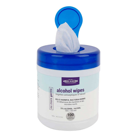  75% Alcohol Wipes Tub (100 Count)