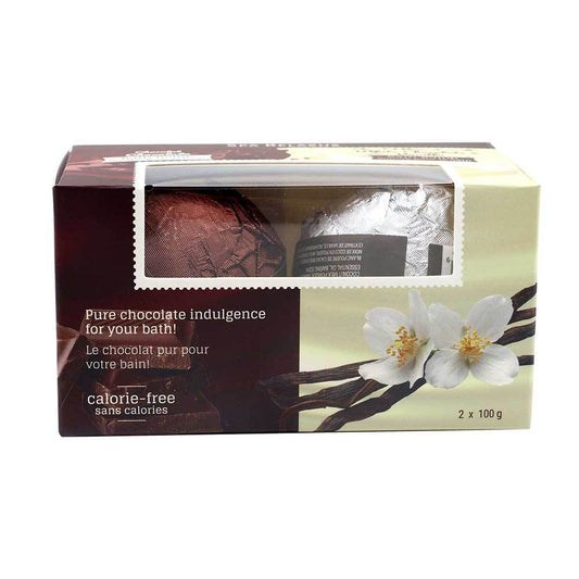 Chocolate Bath Bombs 2 Piece Gift Set (2 x 100 g) Displayer of 8