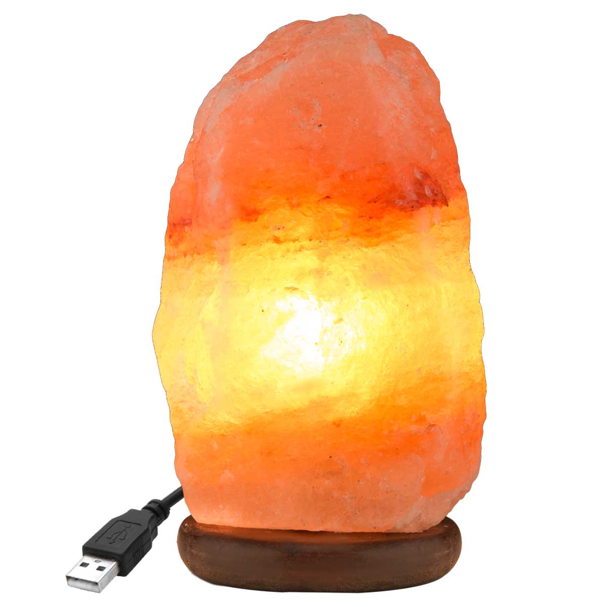 Amber Himalayan Mini Salt Lamp With USB