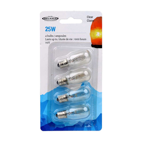 4-Pack Clear 25 W Light Bulbs
