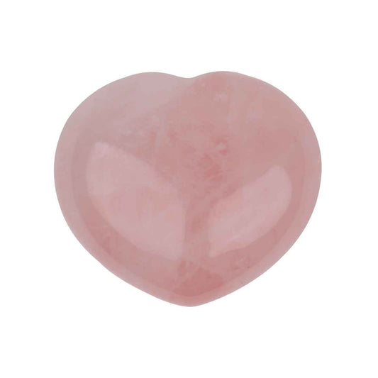 Rose Quartz Crystal Gemstone Heart Displayer of 12