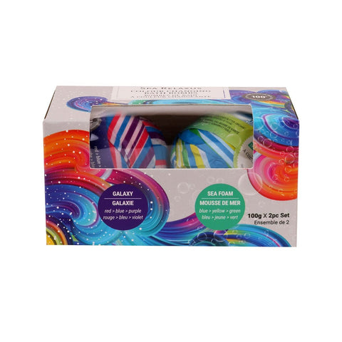 Colour-Changing Bath Bombs (2-Piece Gift Set) Displayer of 8