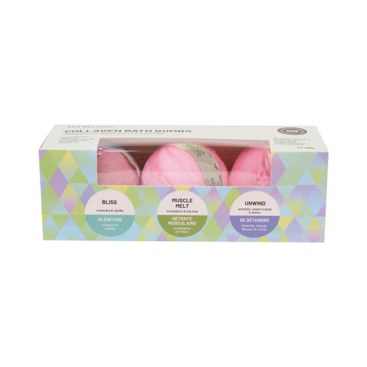 Collagen Bath Bombs displayer