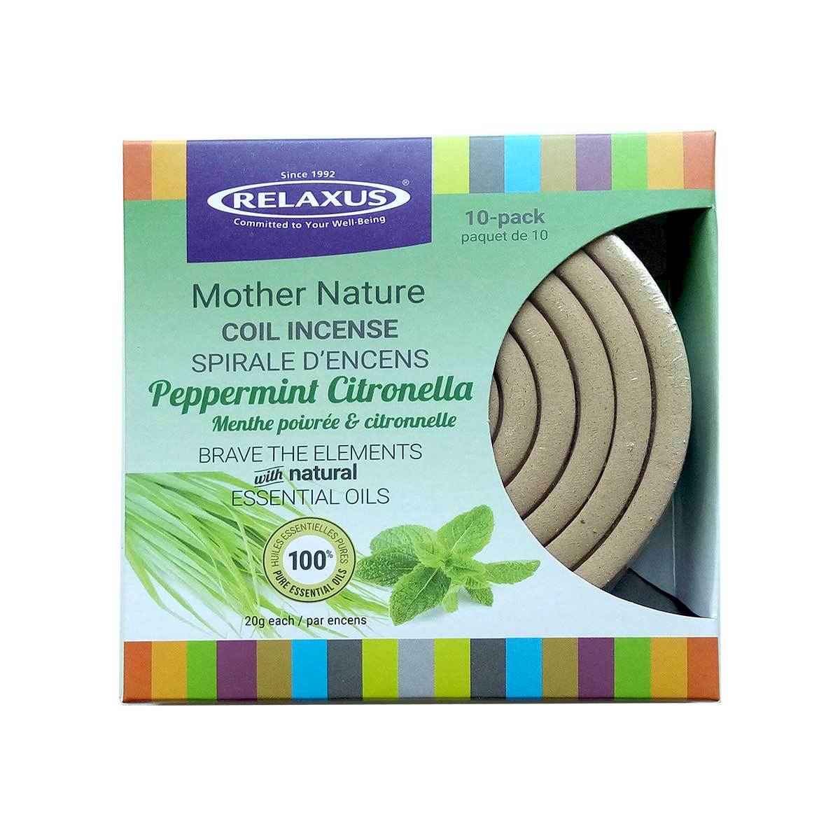 Peppermint Citronella Incense Coil (10 count) Prepack of 12