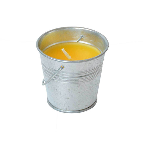 Peppermint Citronella Infused Candle In a Metal Bucket Prepack of 12