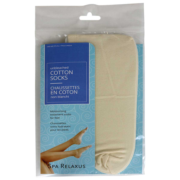 Buy, Natural Unbleached Moisturizing Socks Spa Relaxus
