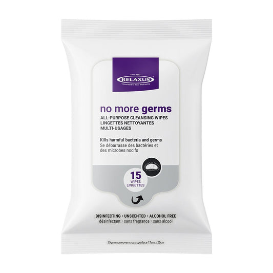 No More Germs Anti-Bacterial Cleansing Wipes Displayer of 12