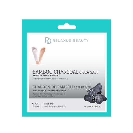 Bamboo Charcoal, Sea Salt Foot Mask