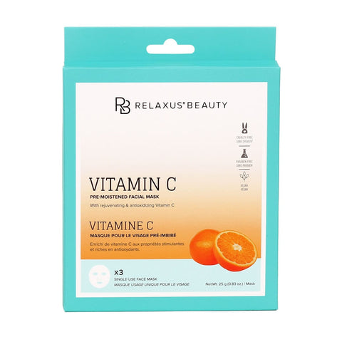 Vitamin C Face Masks - Displayer of 12