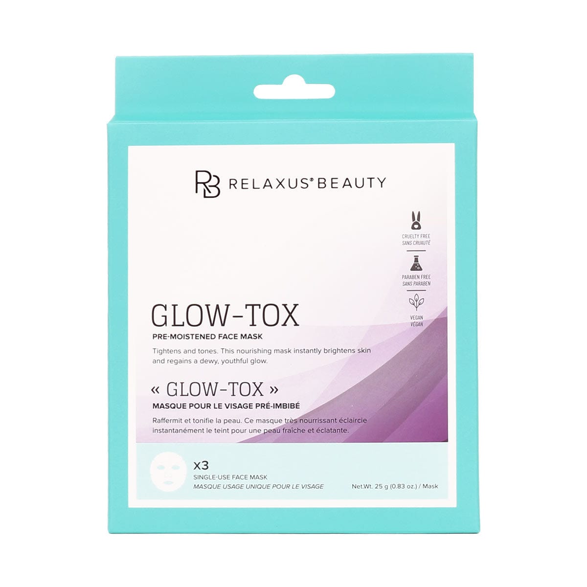 Glow Tox Face Masks - Displayer of 12
