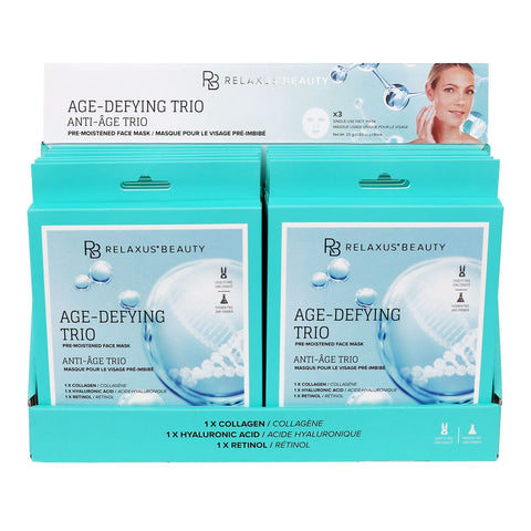 Age-Defying Trio Face Masks - Displayer of 12