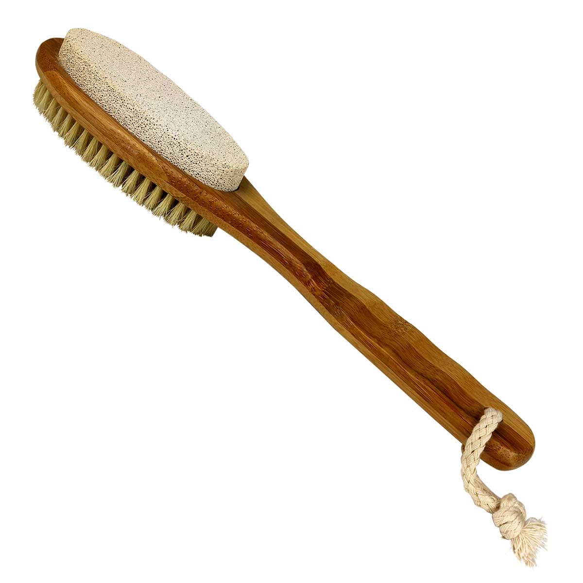 Bamboo Foot Brush with Pumice Stone