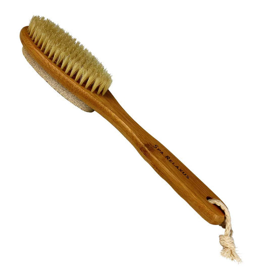 Bamboo Foot Brush with Pumice Stone