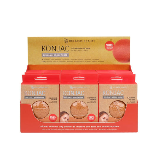 Red Clay Konjac Cleansing Sponge