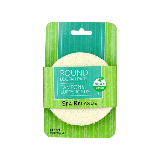 Round Loofah Pads (4-Pack)