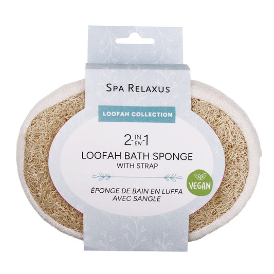 Vegan Loofah Bath Sponge with strap