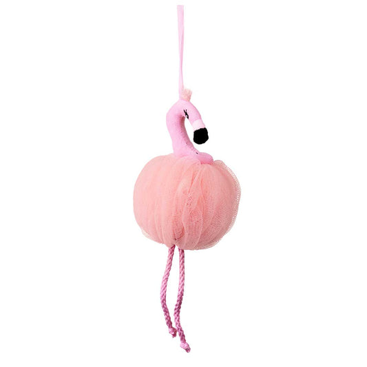 Flamingo Bath & Shower Pouf