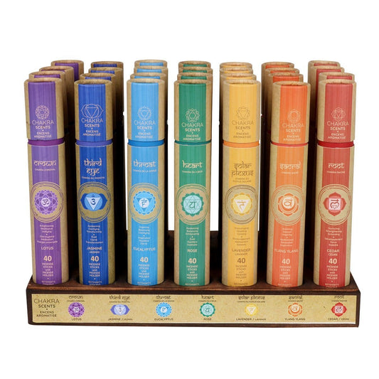 Chakra Scents Incense Sticks Displayer of 24