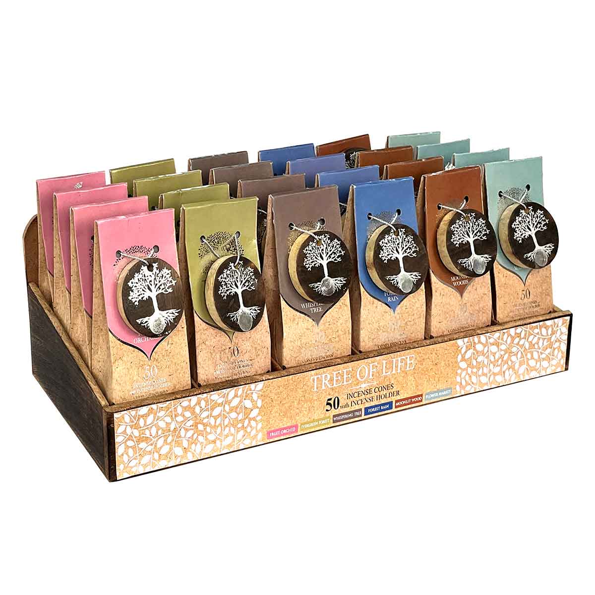 Tree of Life Incense Cone Set Displayer of 24