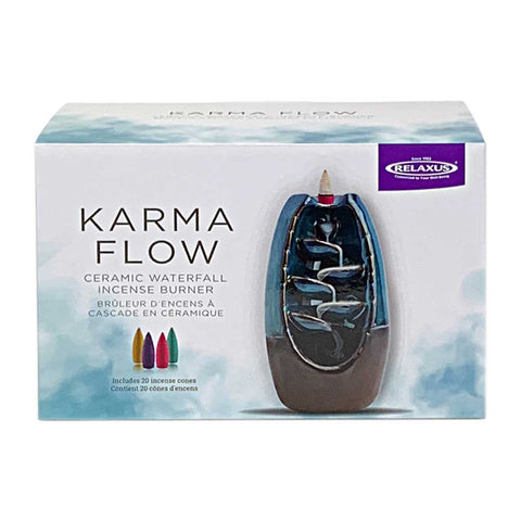 Karma Flow Ceramic Waterfall Incense Burner