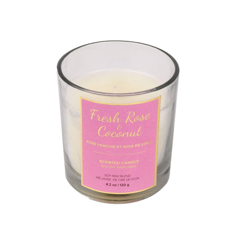 Scented Candle, Boxed, Fresh Rose & Coconut