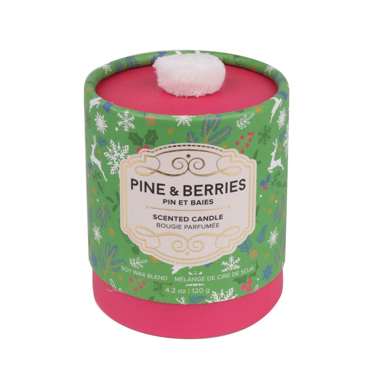 Scented Christmas Candles Pine and Berries