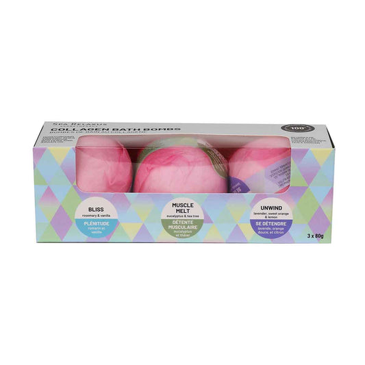 Collagen Bath Bombs Displayer of 8