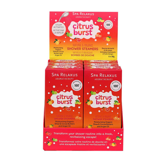 Citrus Burst Shower Steamers 6 Piece Gift Set (6 x 30 g)