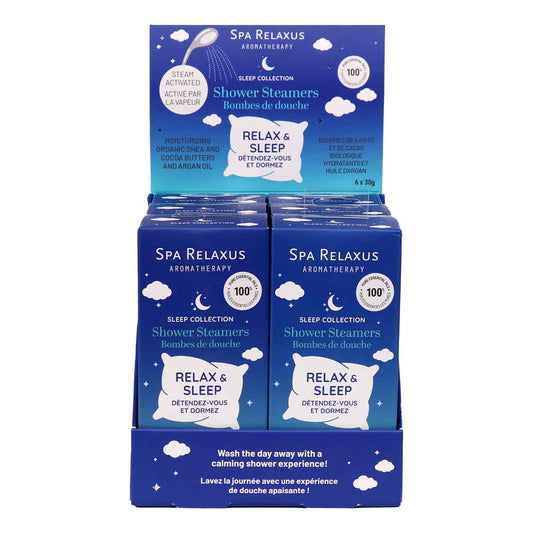 Relax & Sleep Shower Steamers 6 Piece Gift Set (6 x 30 g)