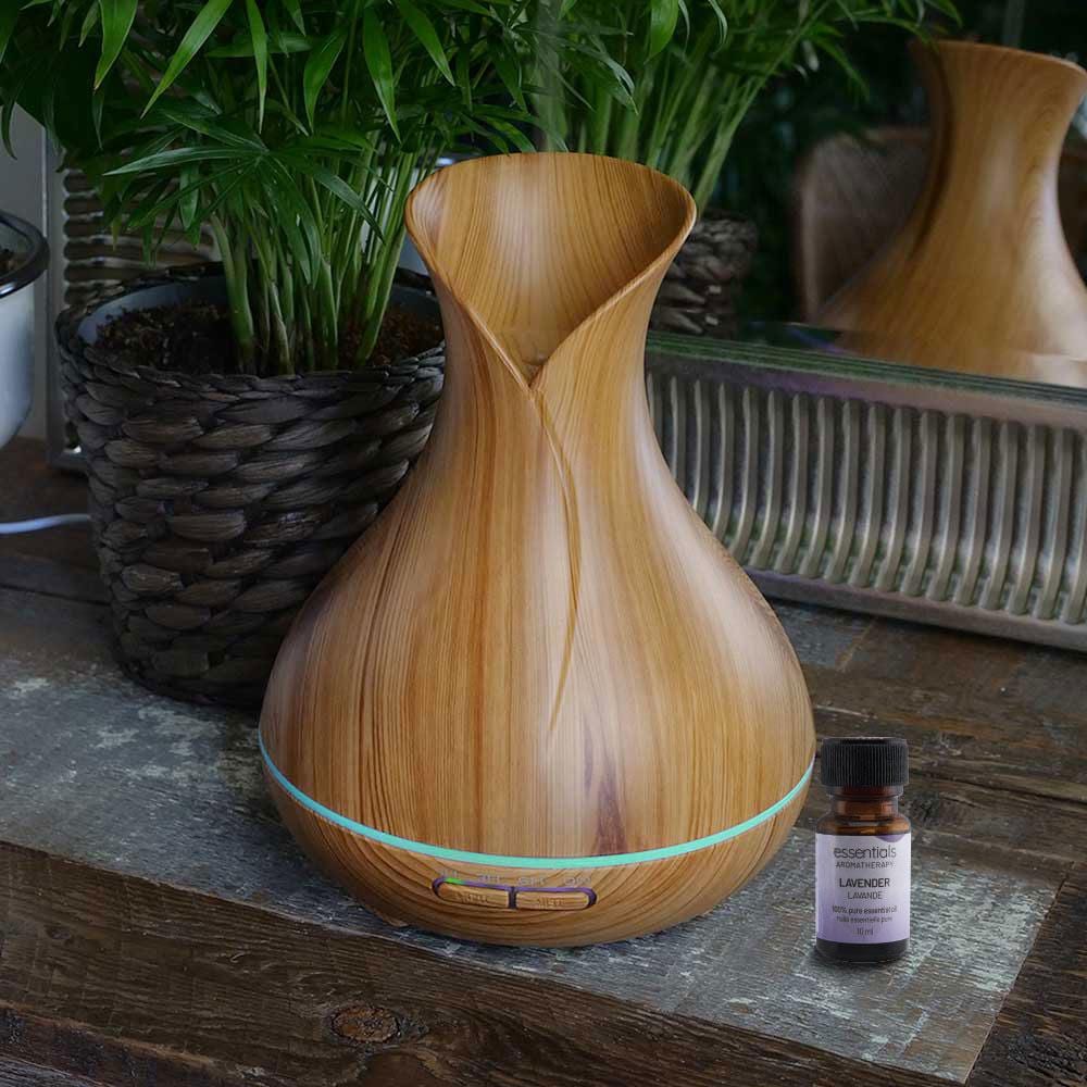 Tulip Scents Essential Oil Diffuser + 1 x 10 ml Lavender Essential Oil