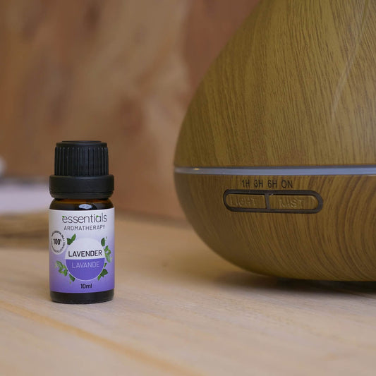 Tulip Scents Essential Oil Diffuser + 1 x 10 ml Lavender Essential Oil