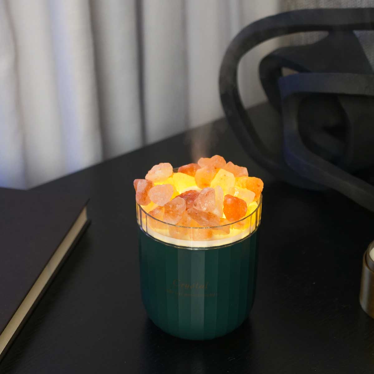 Mini Himalayan Salt Diffuser green