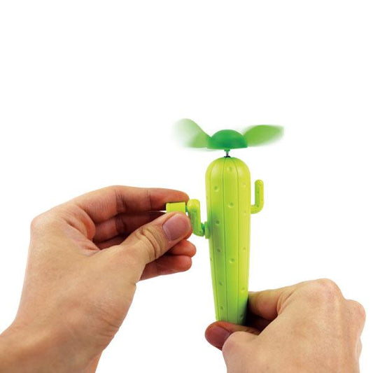 Cactus Wind Up Hand Fan