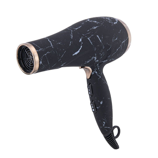 Black Marble Full-Size Blow Dryer